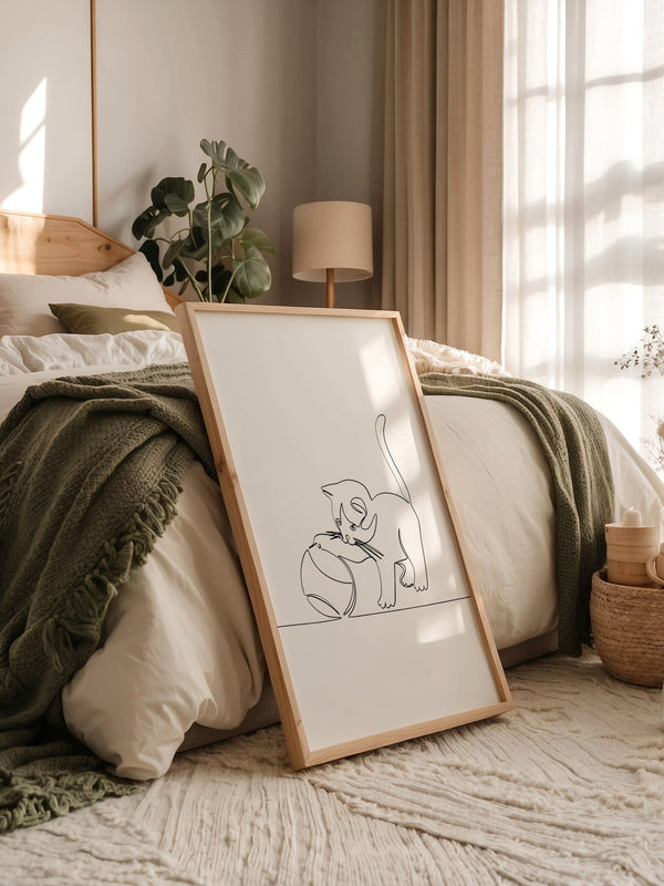 Kätzchen Liniene Kunst Skizze