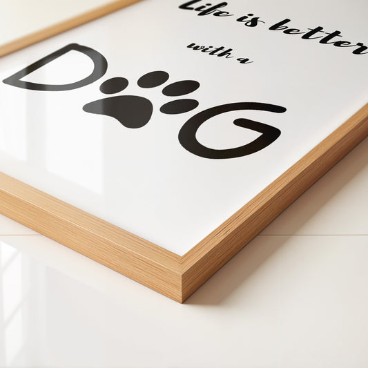Hunde-Pfote Typografie Modern