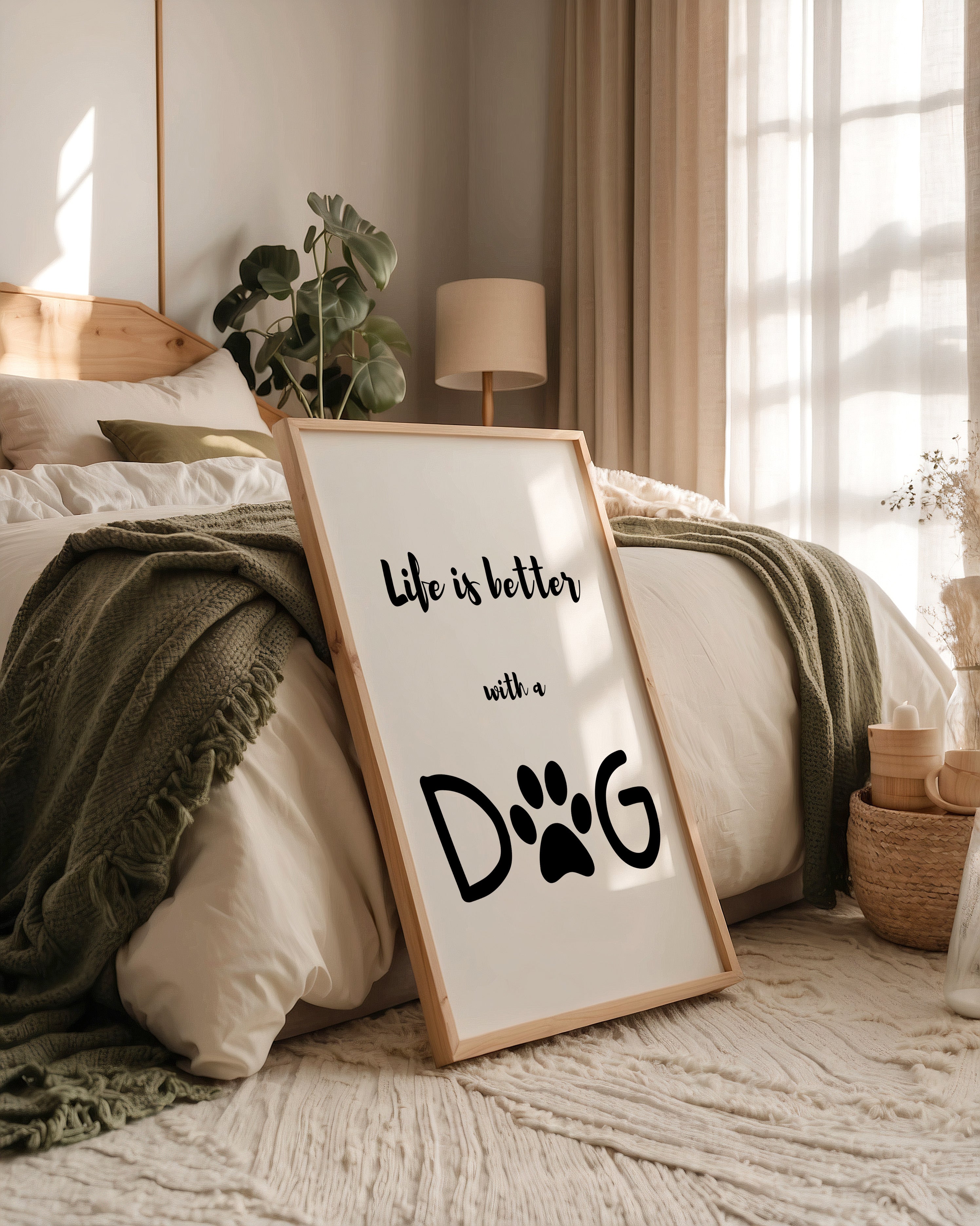 Hunde-Pfote Typografie Modern