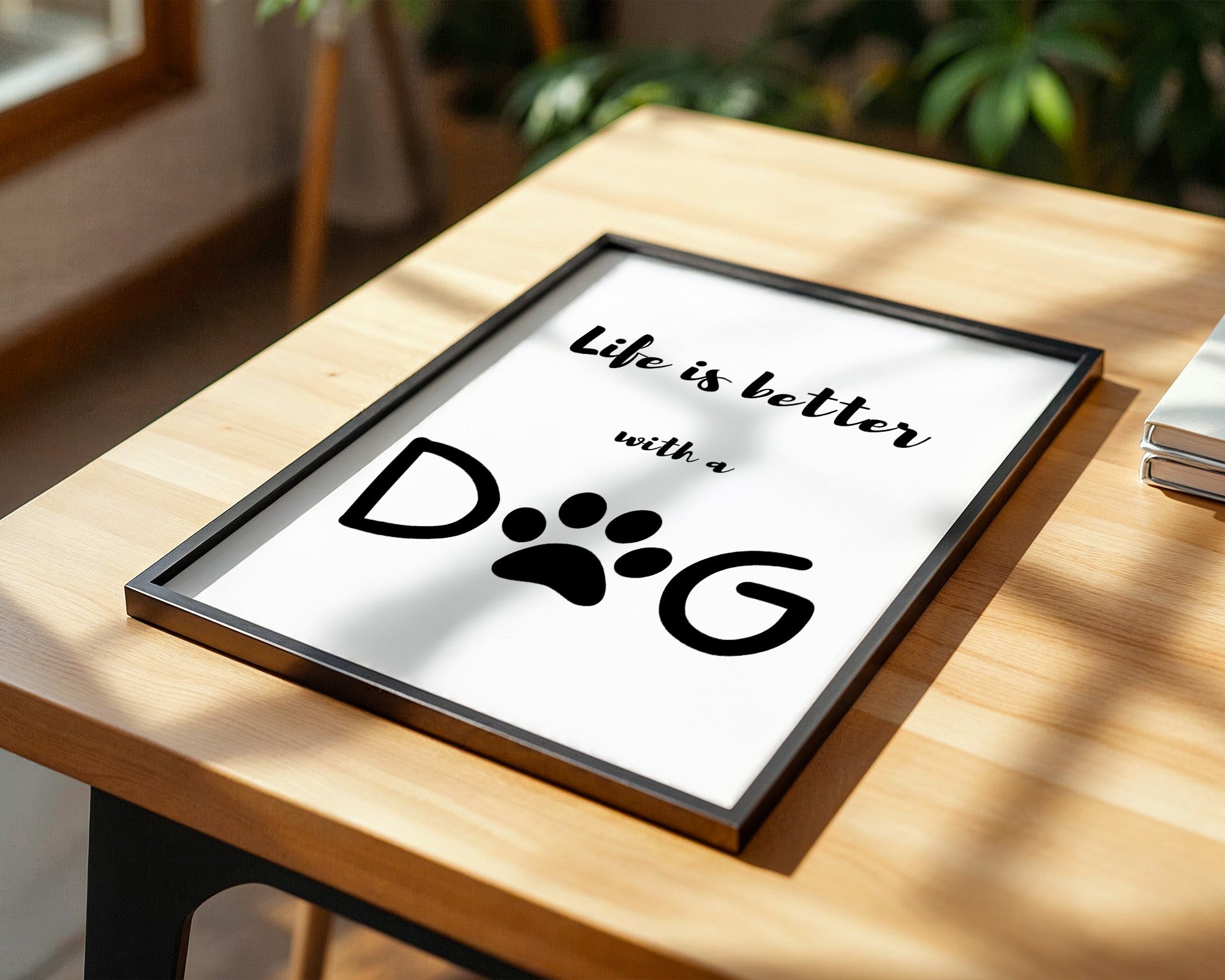 Hunde-Pfote Typografie Modern