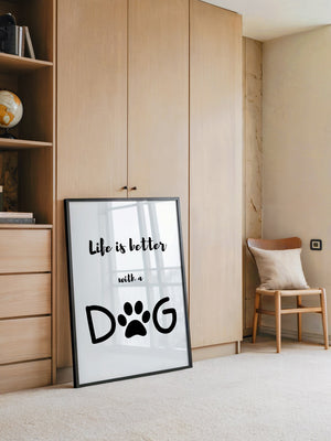 Hunde-Pfote Typografie Modern
