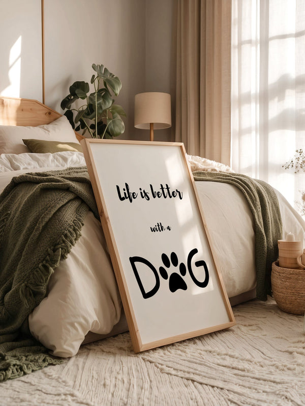 Hunde-Pfote Typografie Modern