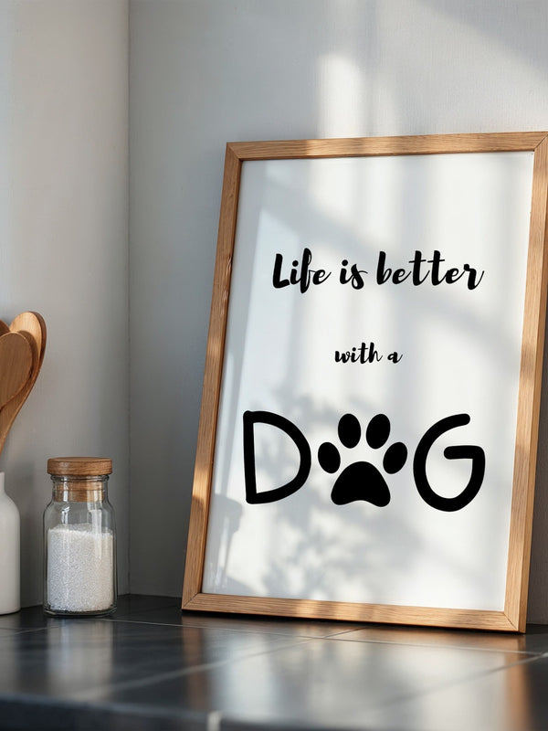 Hunde-Pfote Typografie Modern