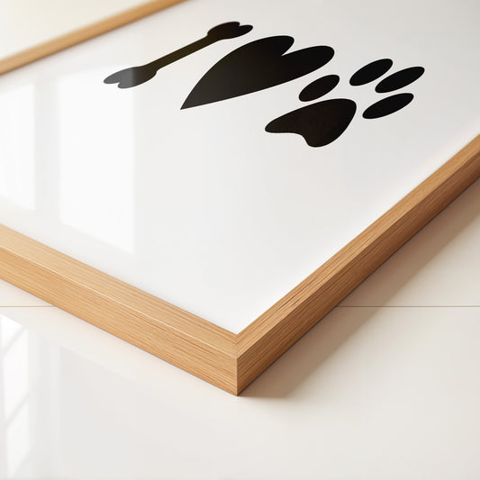 Hundeliebe Symbolik Schwarzweiß