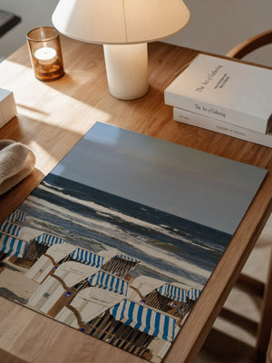 Strandkörbe Meer Blau Weiß
