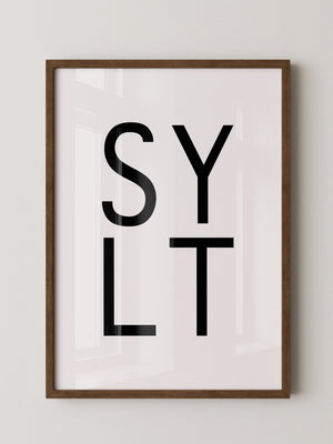 SYLT Typografie minimalistisch