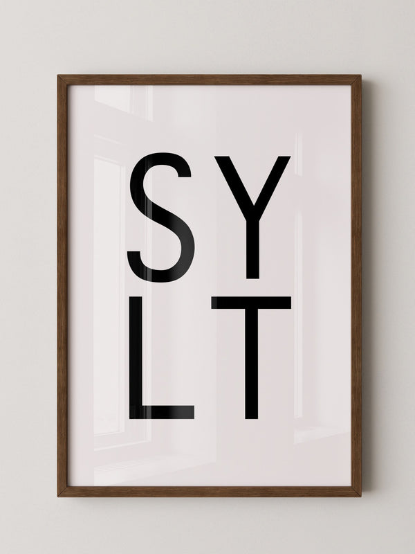 SYLT Typografie minimalistisch