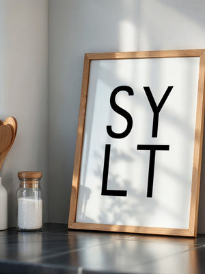 SYLT Typografie minimalistisch