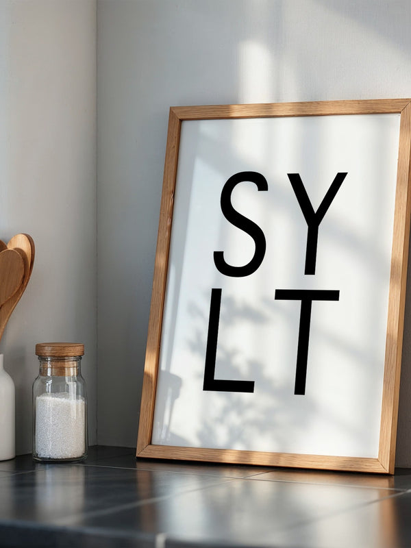 SYLT Typografie minimalistisch