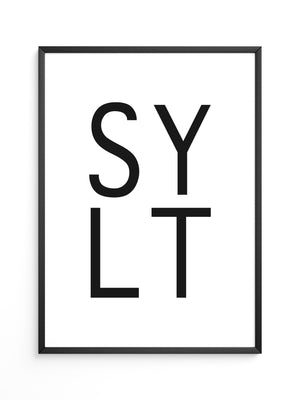 SYLT Typografie minimalistisch
