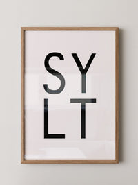 SYLT Typografie minimalistisch