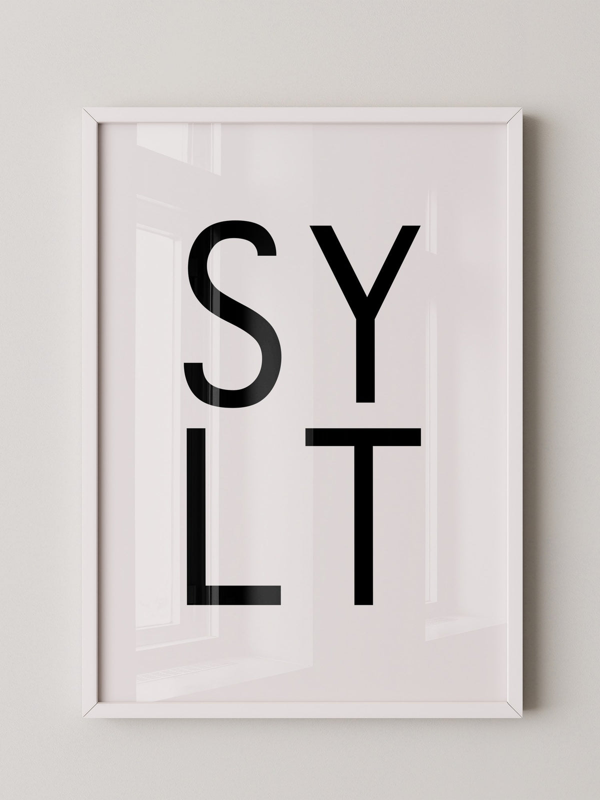SYLT Typografie minimalistisch