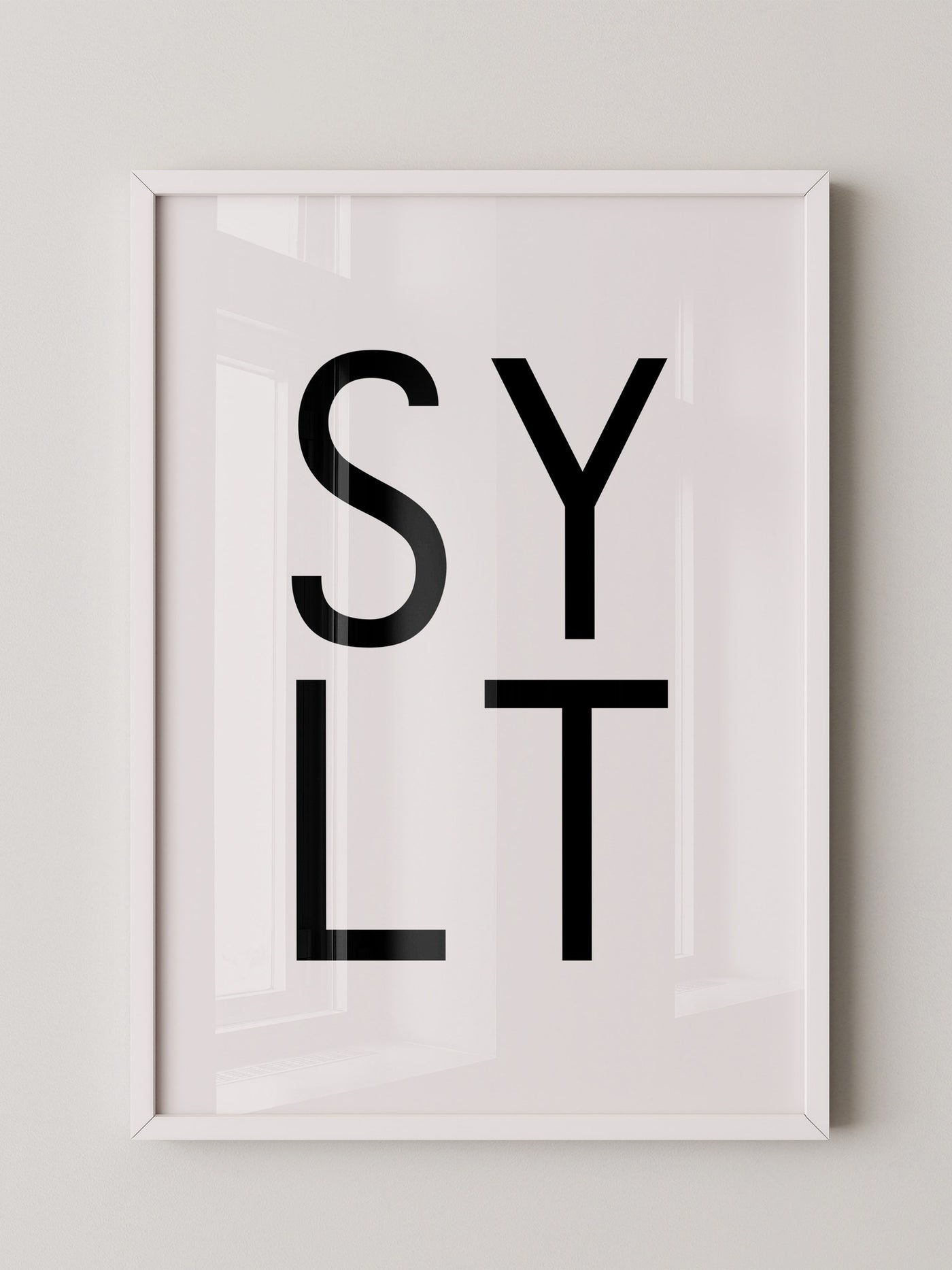 SYLT Typografie minimalistisch