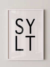 SYLT Typografie minimalistisch
