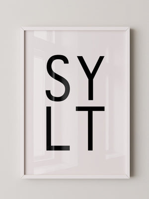 SYLT Typografie minimalistisch
