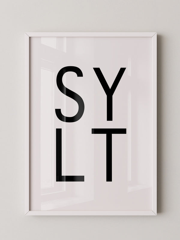 SYLT Typografie minimalistisch