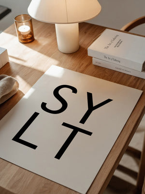 SYLT Typografie minimalistisch