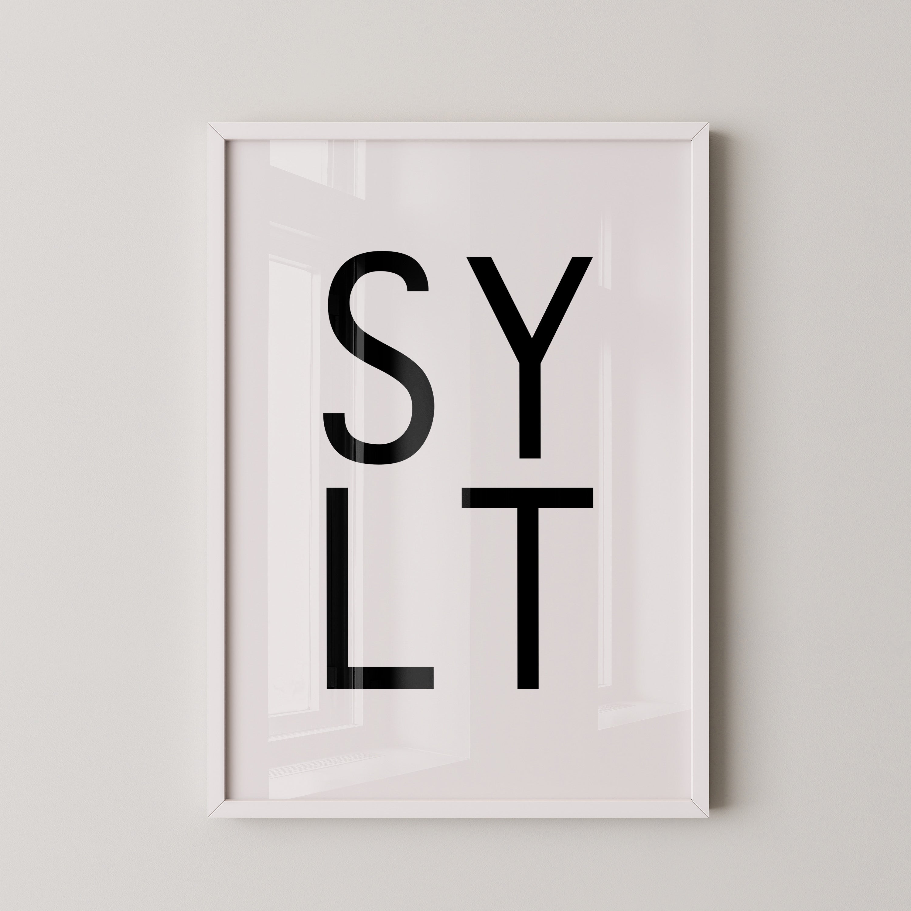 SYLT Typografie minimalistisch