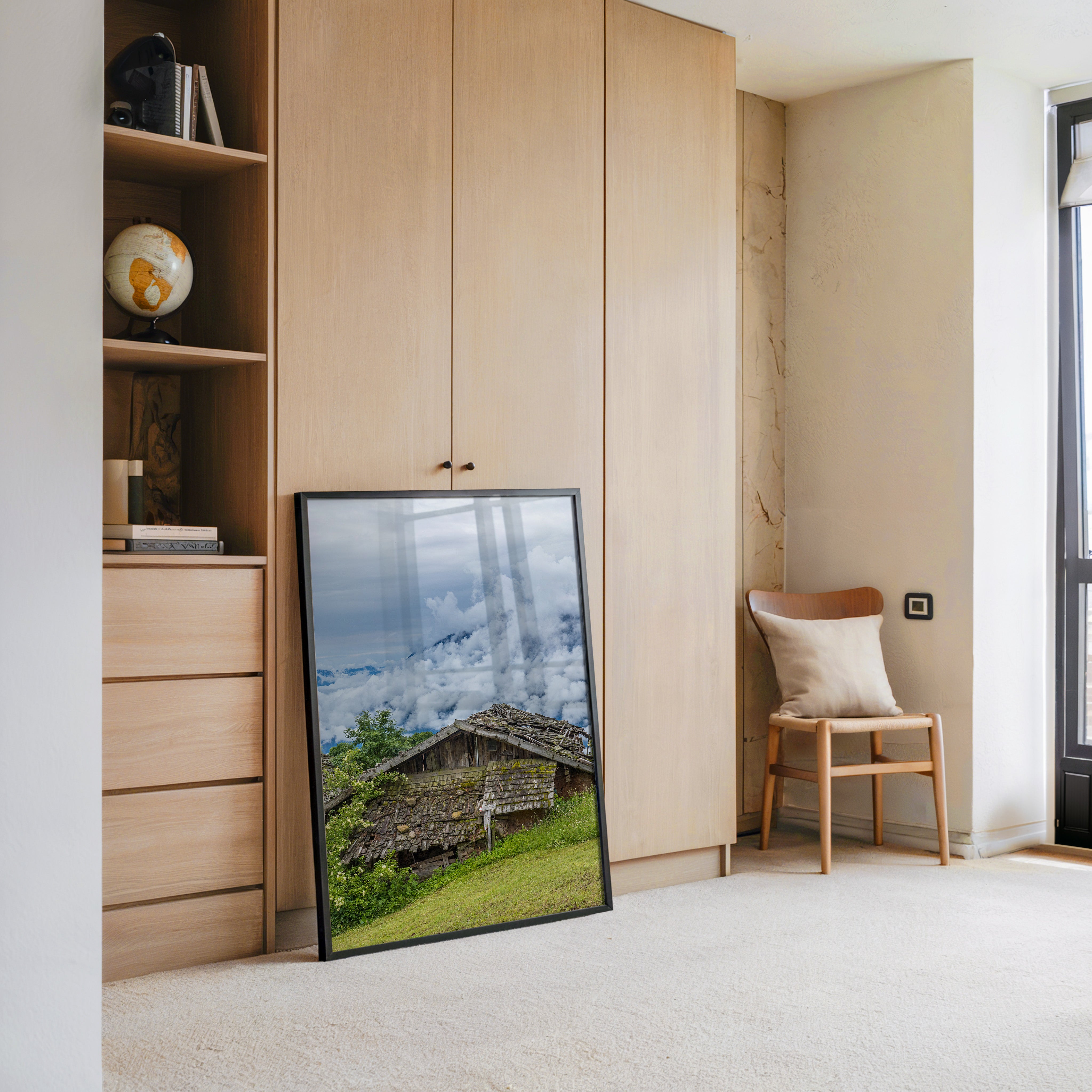 Verfallene Hütte Bergnebel