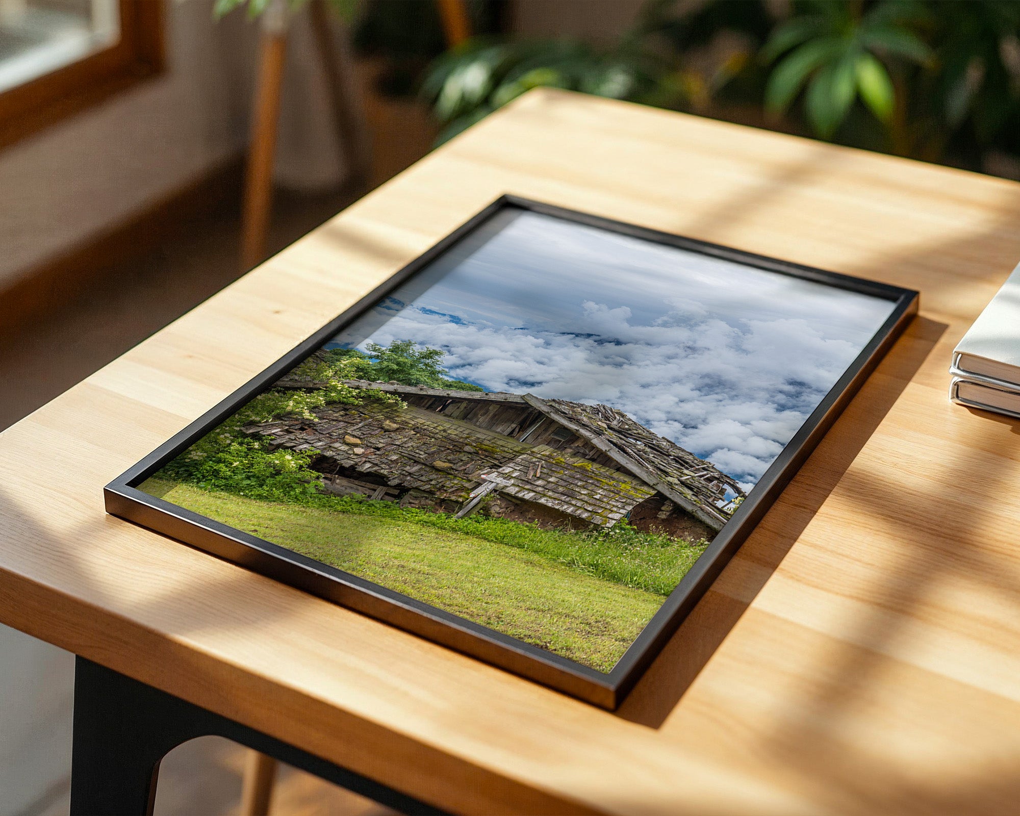 Verfallene Hütte Bergnebel