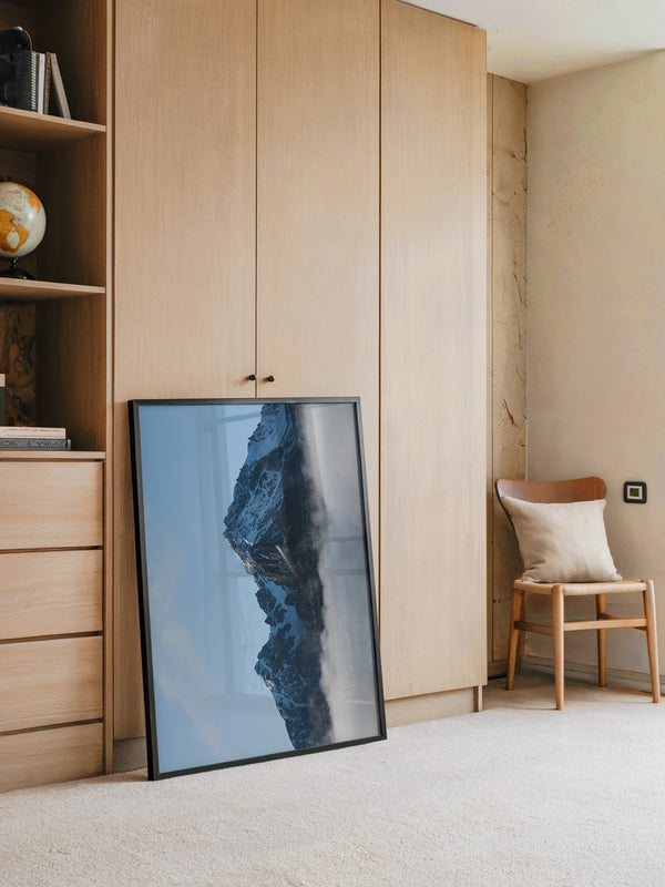 Berggipfel Nebel Blau