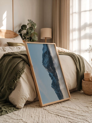 Berggipfel Nebel Blau