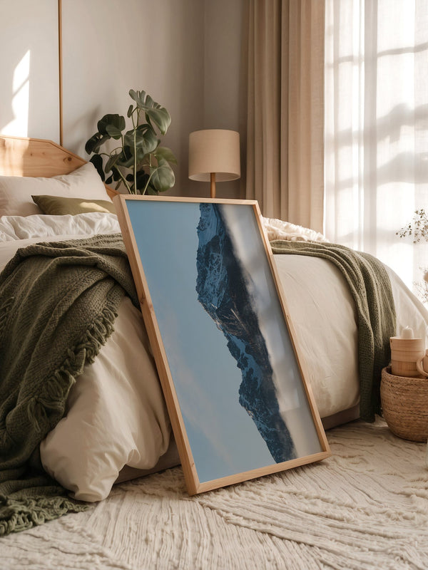 Berggipfel Nebel Blau