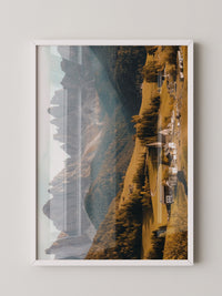 Bergdorf Herbstfarben Panorama