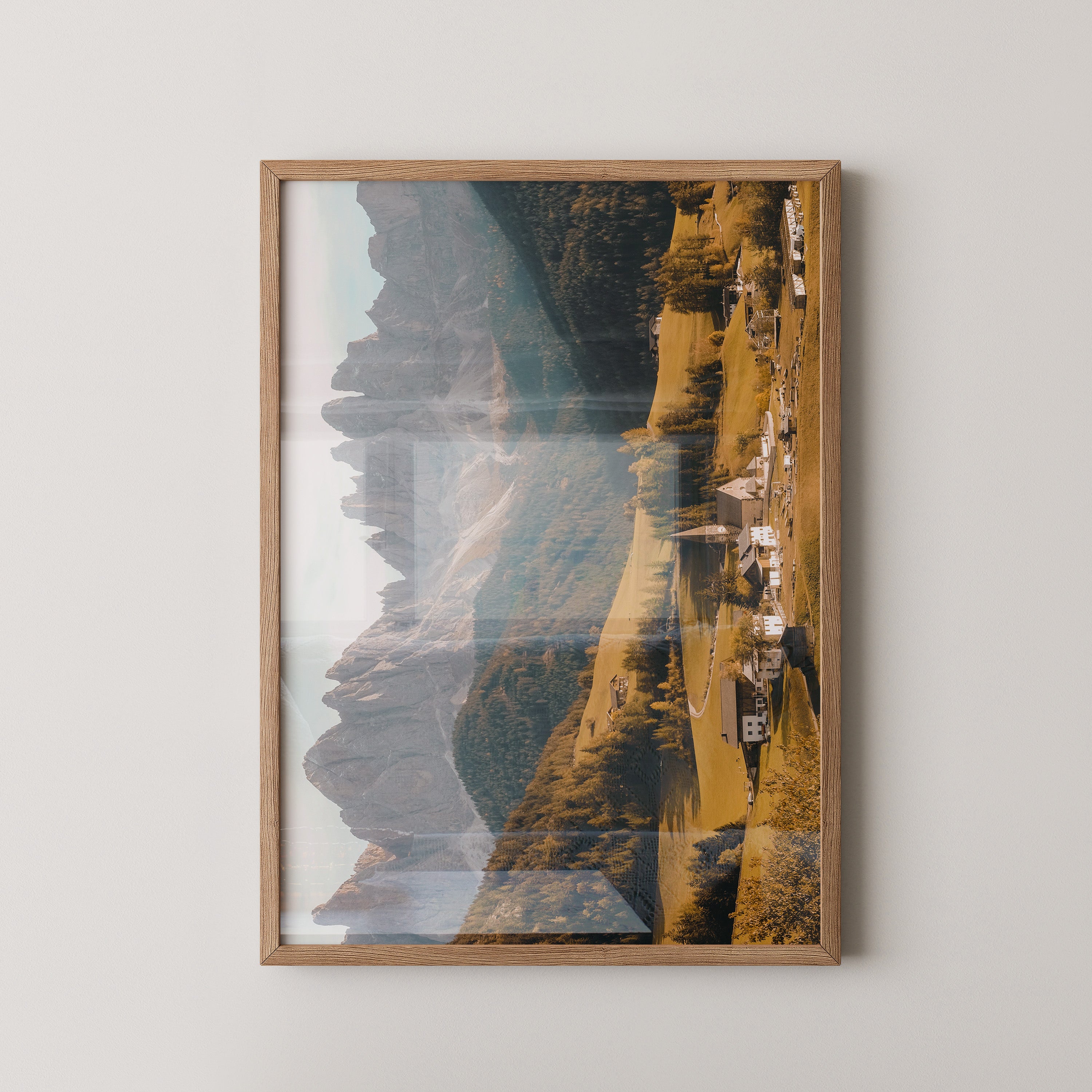 Bergdorf Herbstfarben Panorama