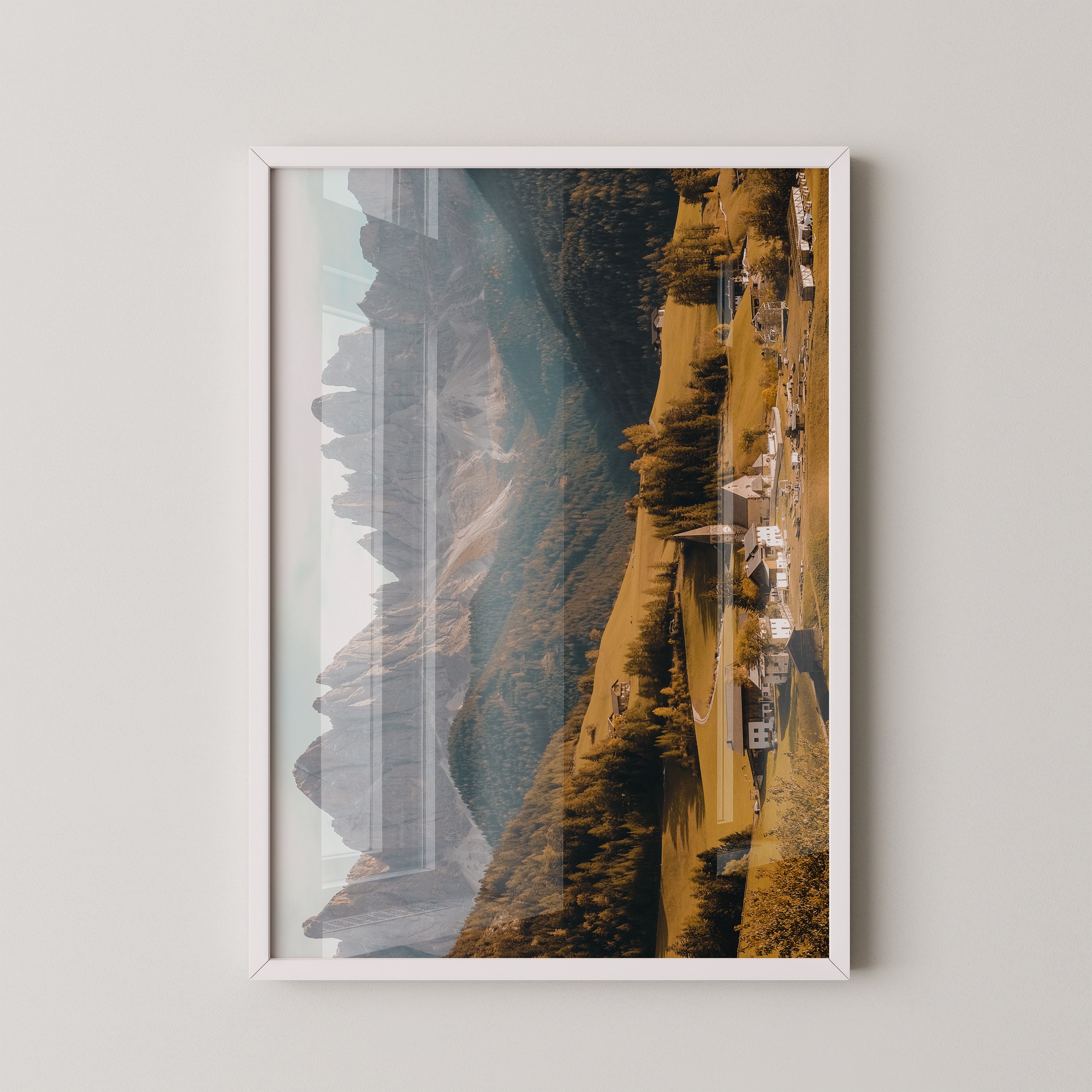 Bergdorf Herbstfarben Panorama