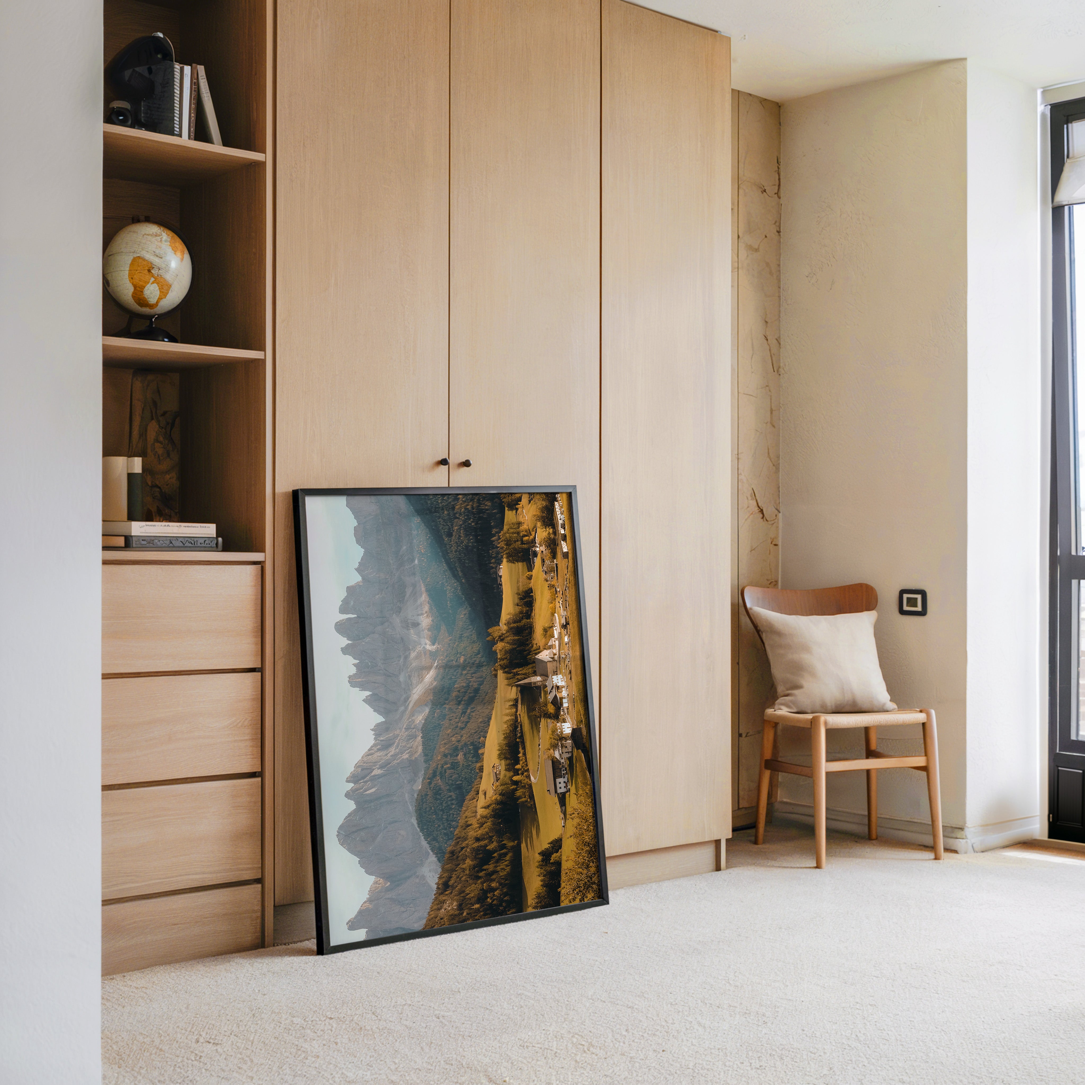 Bergdorf Herbstfarben Panorama