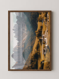 Bergdorf Herbstfarben Panorama