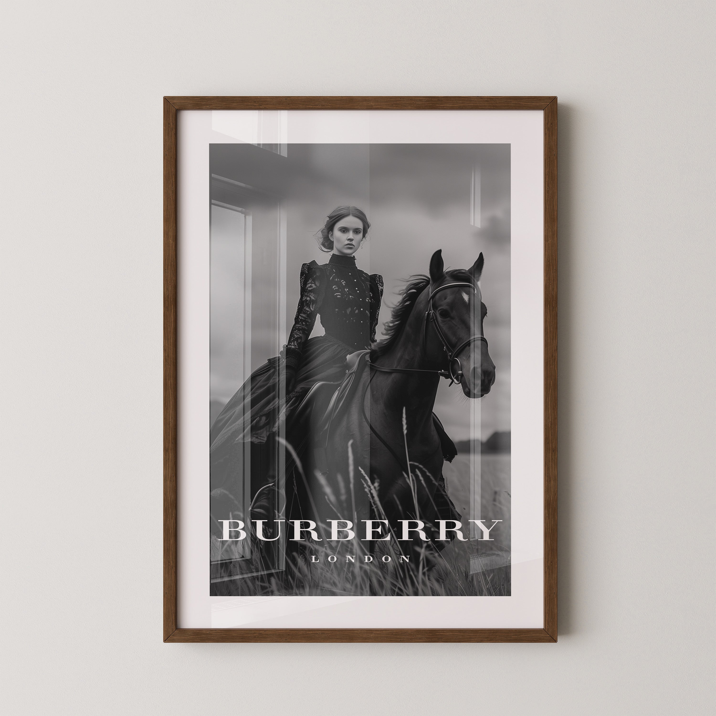 Reiterin Schwarzweiß Noblesse