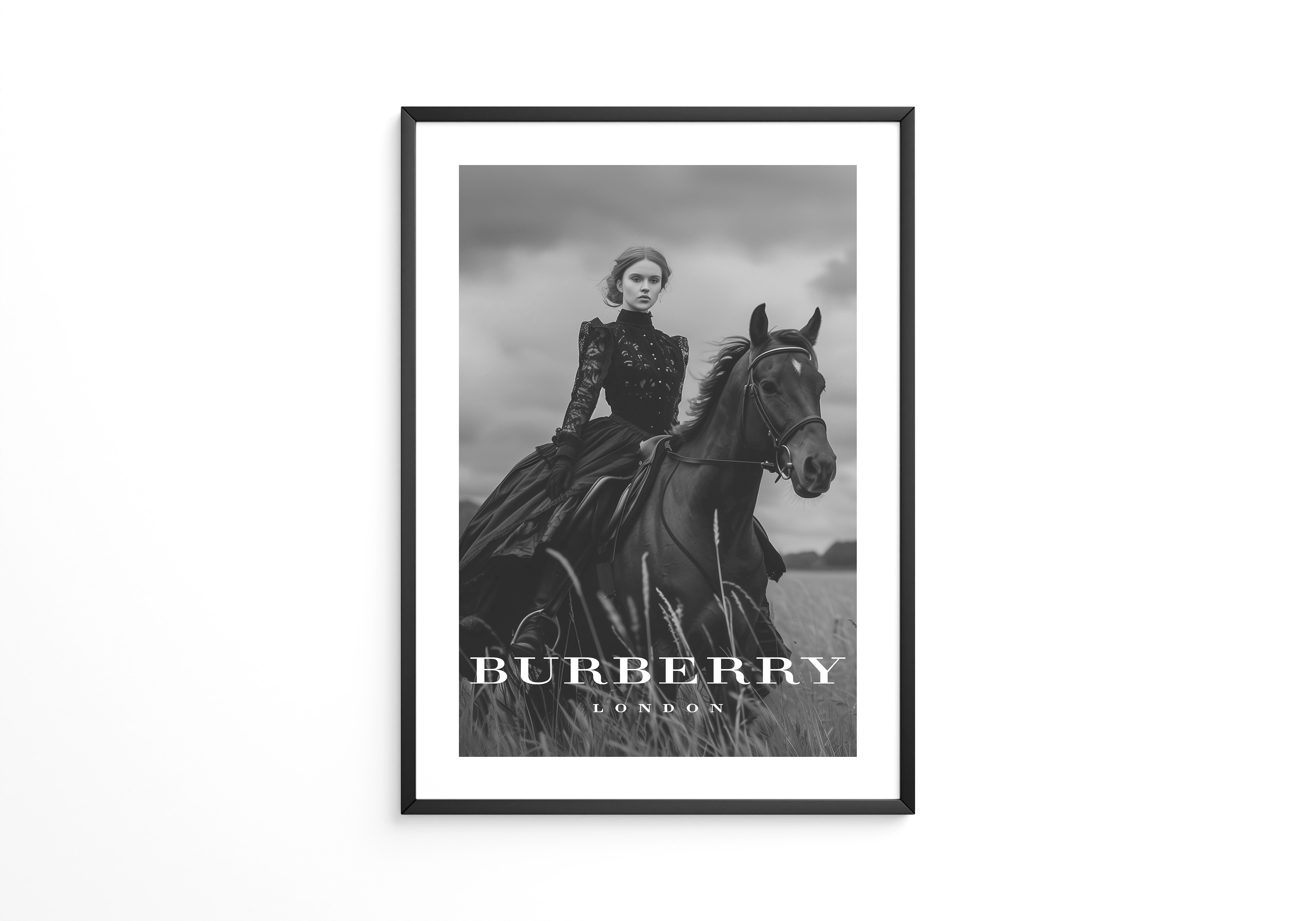 Reiterin Schwarzweiß Noblesse