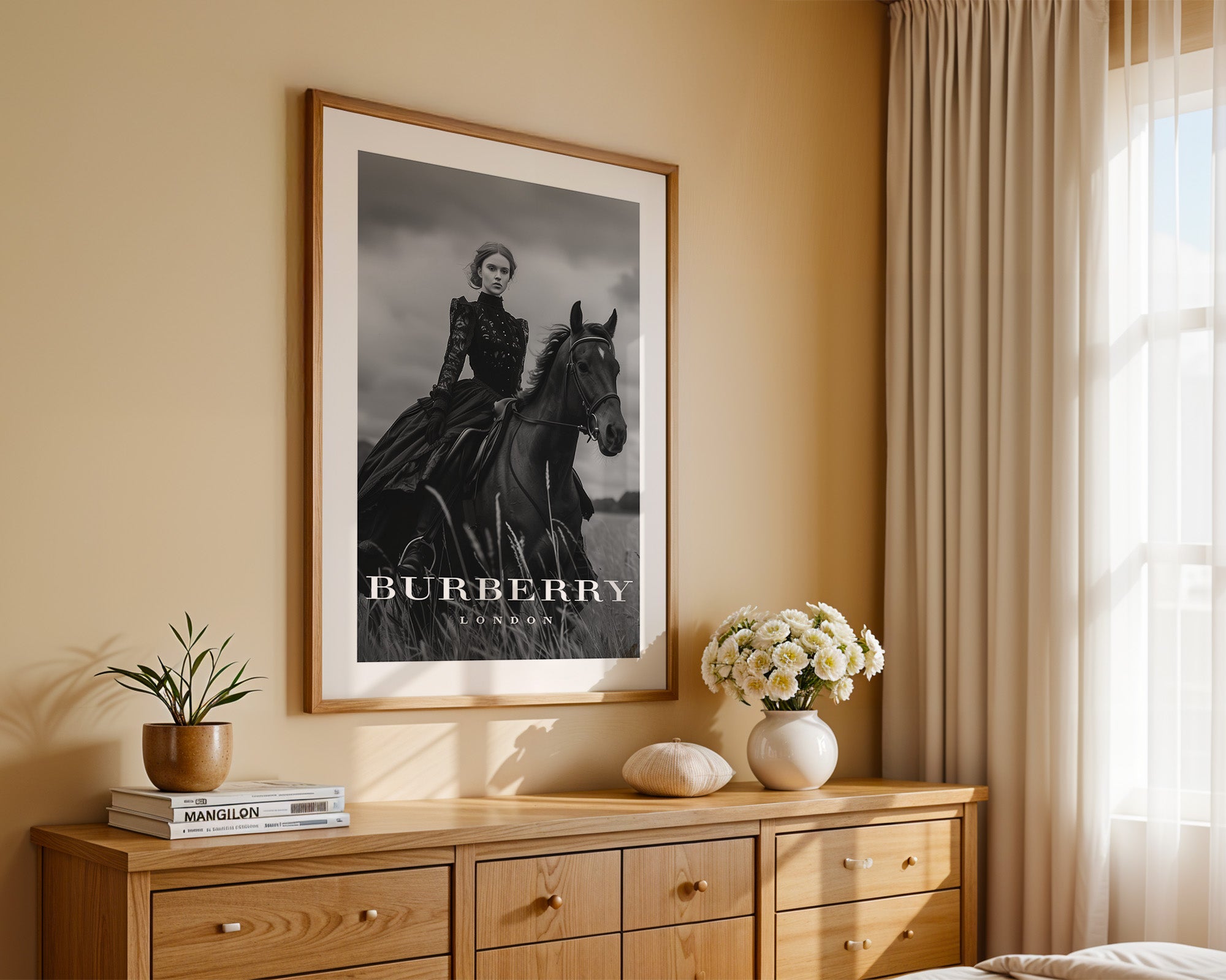 Reiterin Schwarzweiß Noblesse