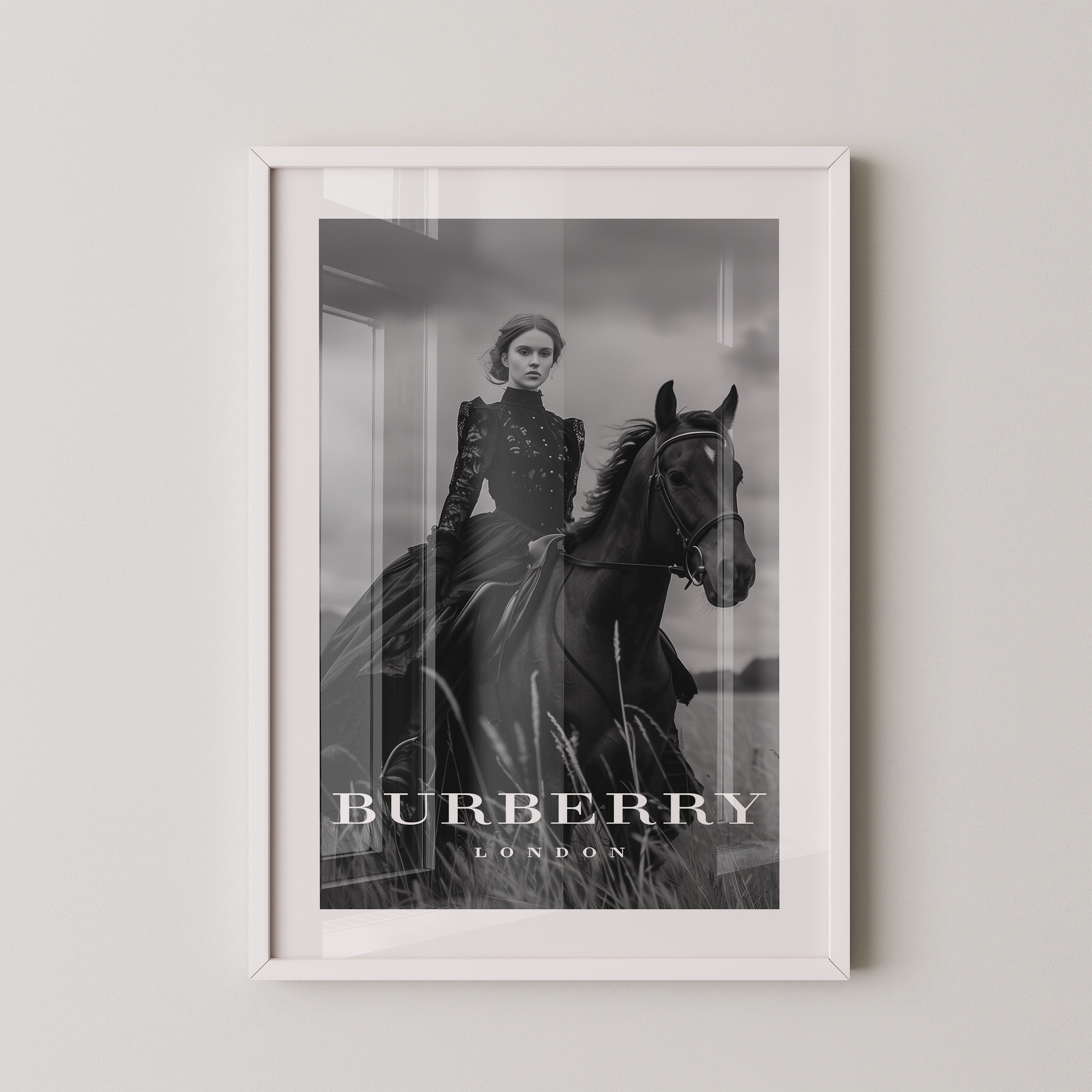 Reiterin Schwarzweiß Noblesse