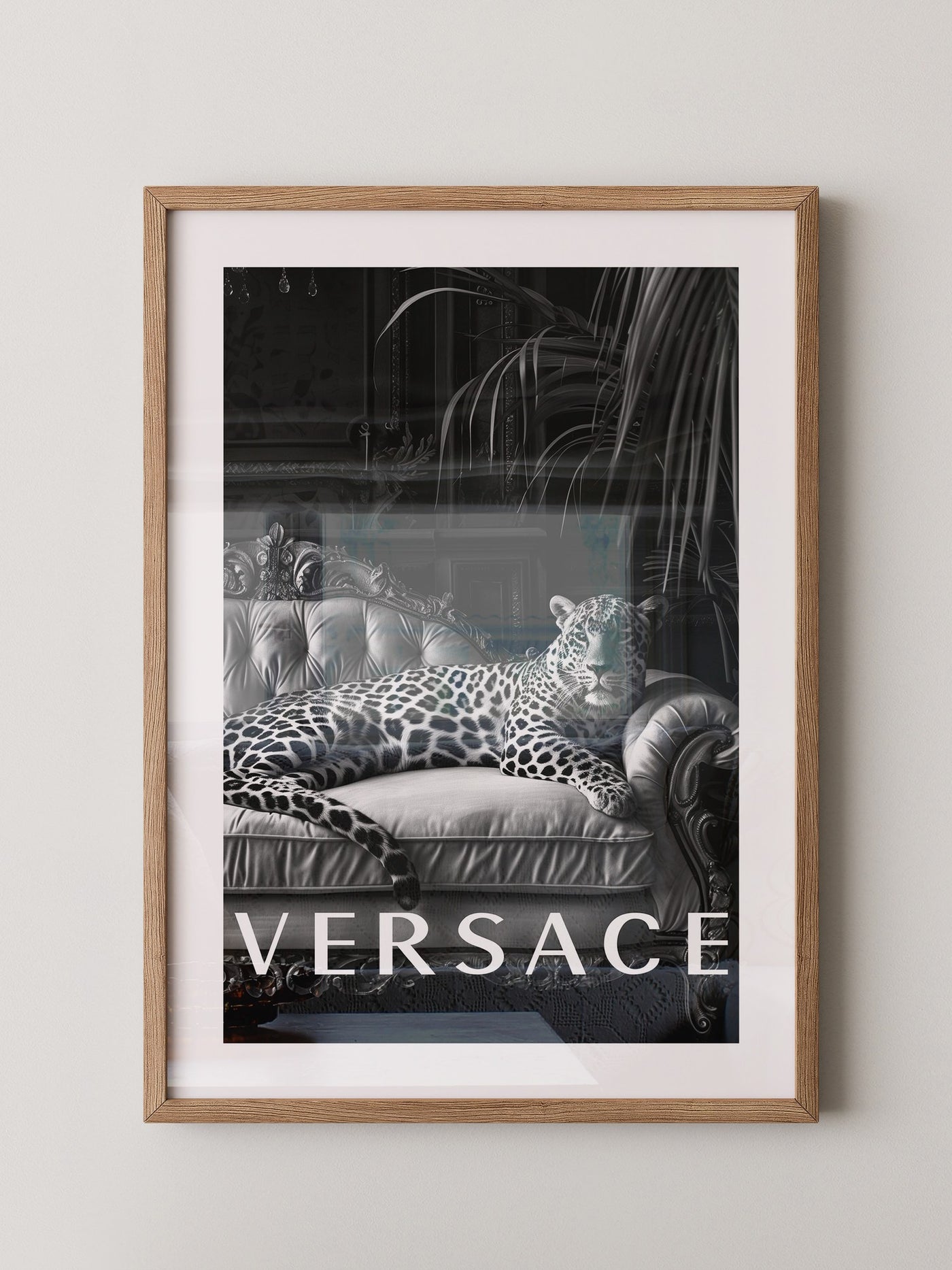 Leopard Sofa Schwarzweiß