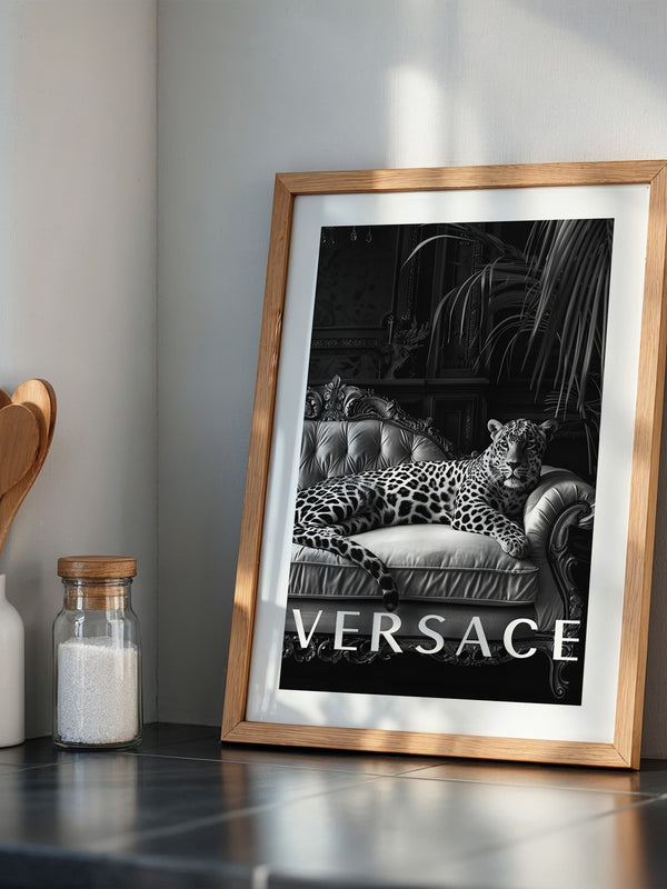 Leopard Sofa Schwarzweiß