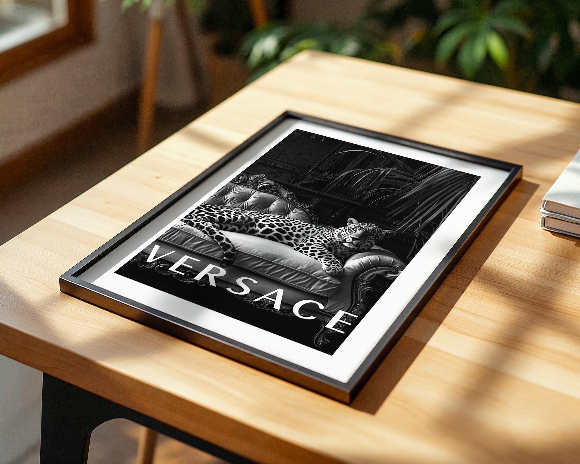 Leopard Sofa Schwarzweiß