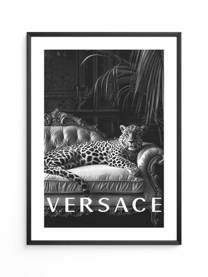 Leopard Sofa Schwarzweiß