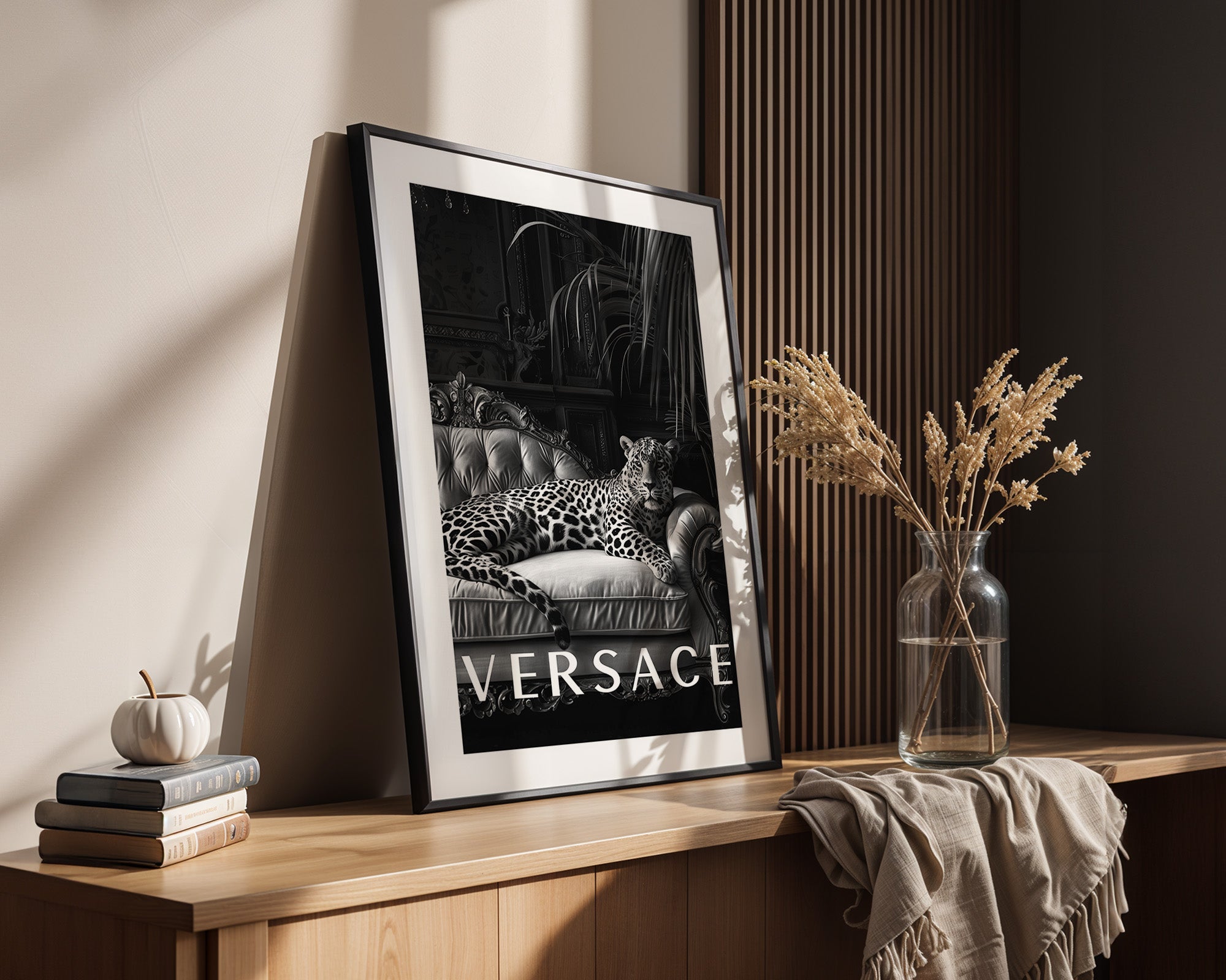 Leopard Sofa Schwarzweiß