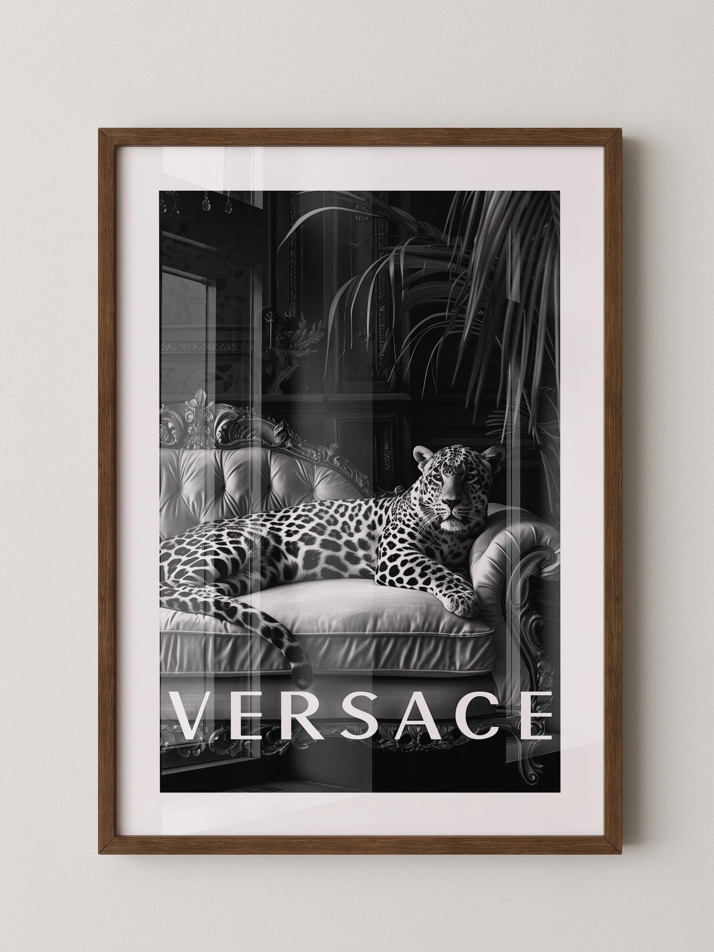 Leopard Sofa Schwarzweiß