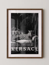 Leopard Sofa Schwarzweiß