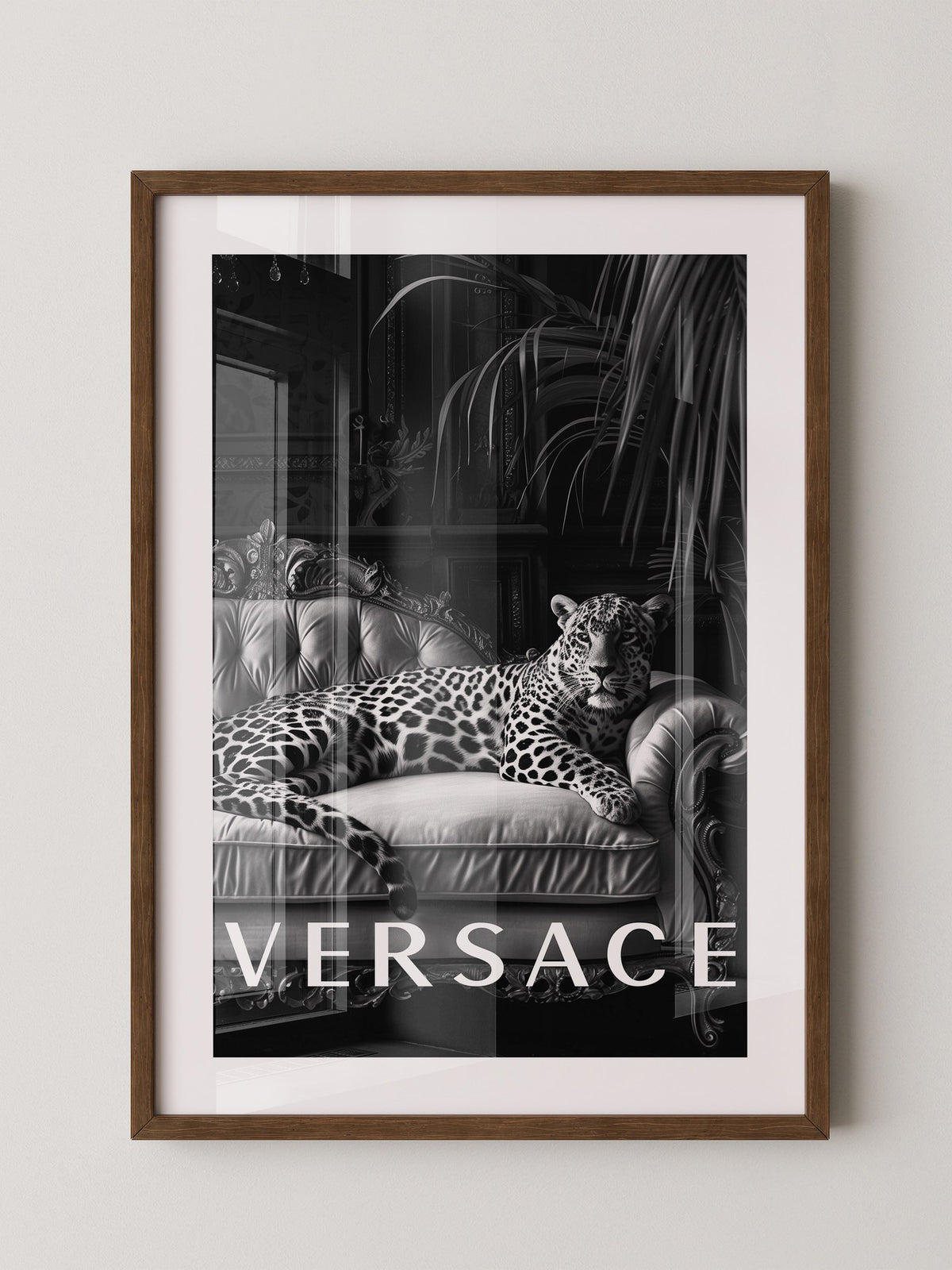 Leopard Sofa Schwarzweiß