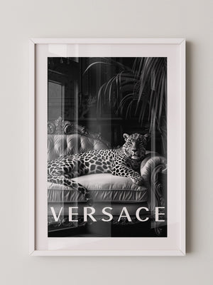 Leopard Sofa Schwarzweiß