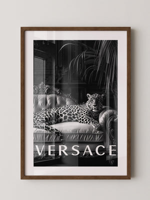 Leopard Sofa Schwarzweiß