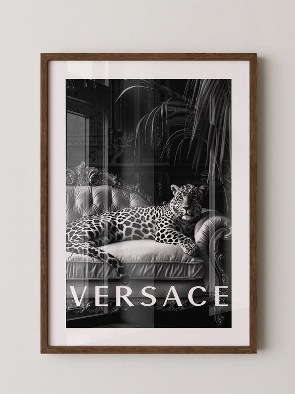 Leopard Sofa Schwarzweiß