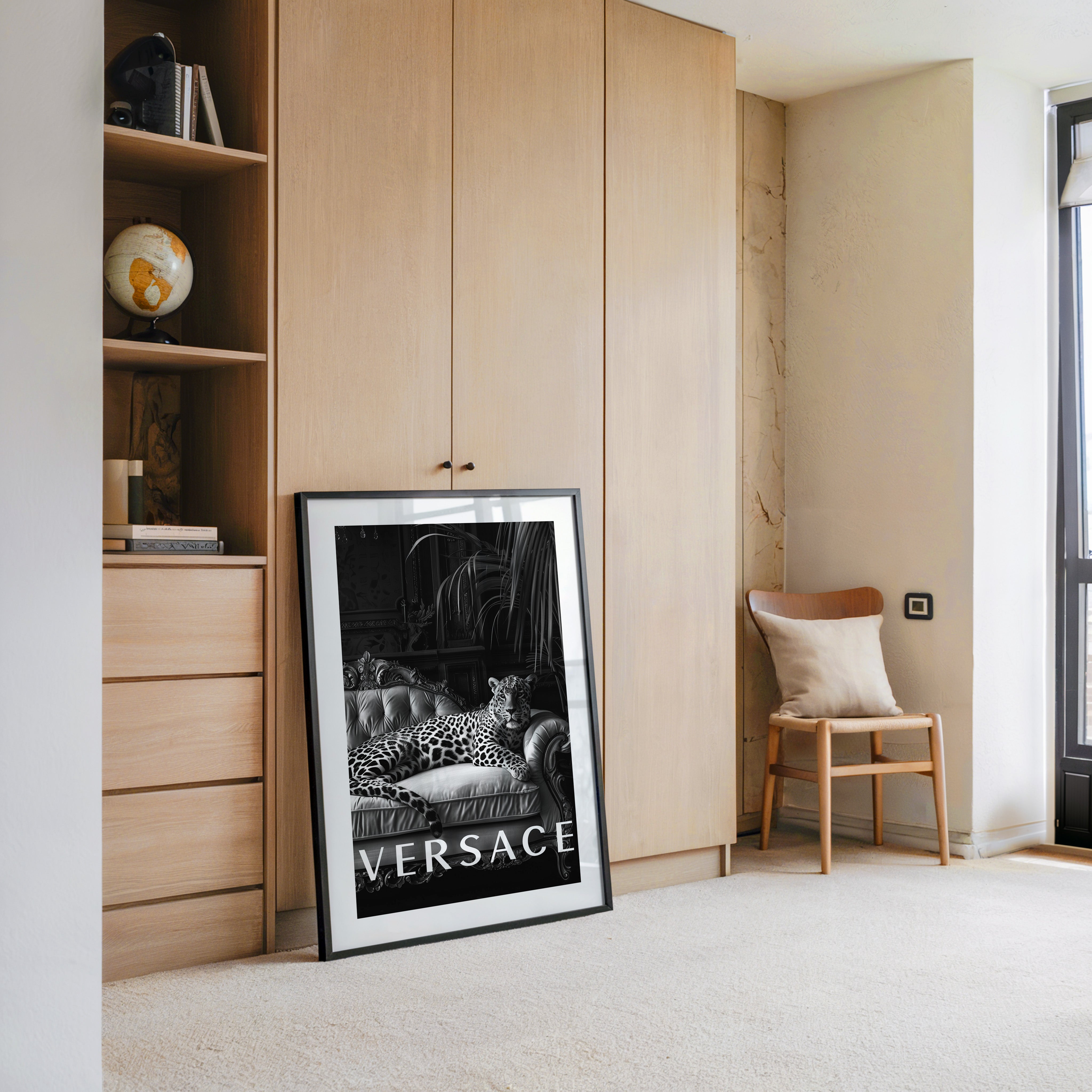 Leopard Sofa Schwarzweiß