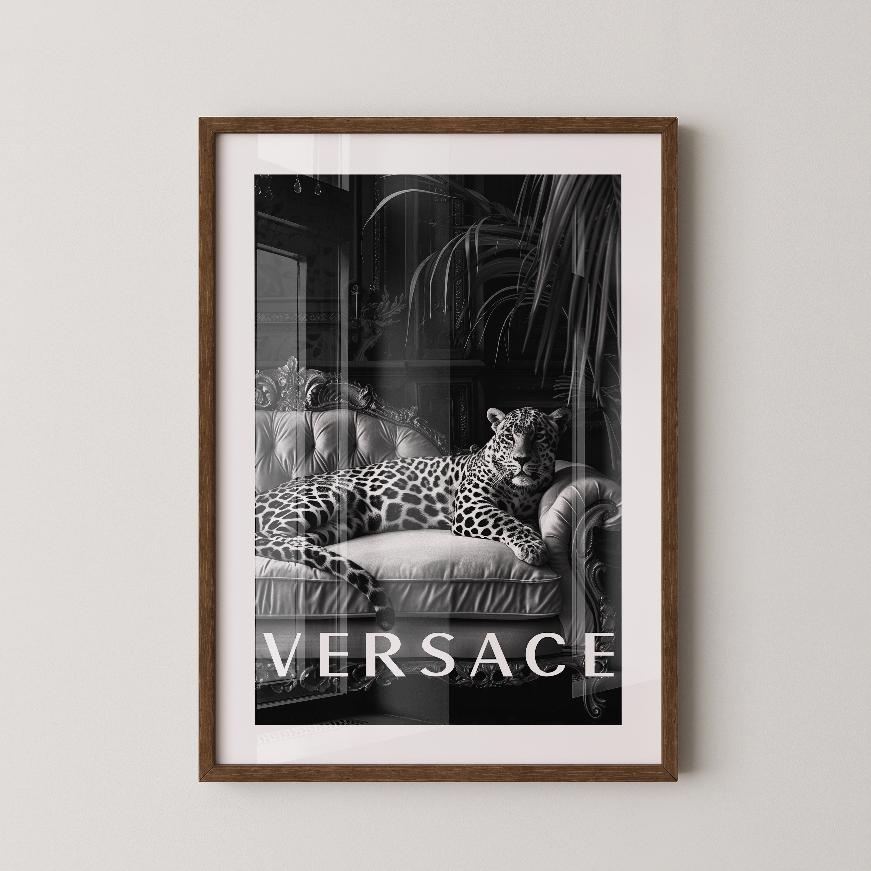 Leopard Sofa Schwarzweiß