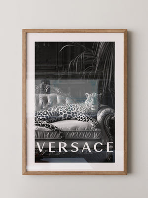 Leopard Sofa Schwarzweiß